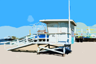 Lifeguard Station 16, Photo Collage - Abstract
