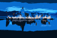 Mono Lake in Blue - Abstract