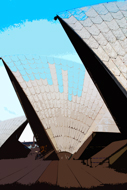 Opera House in Morning Light II - Abstract