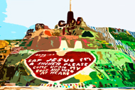 Salvation Mountain Love - Cubed